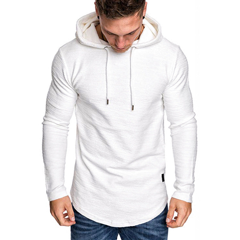 Herr långärmad hoodie med strukturerad yta Mirla-Eva Jonsson
