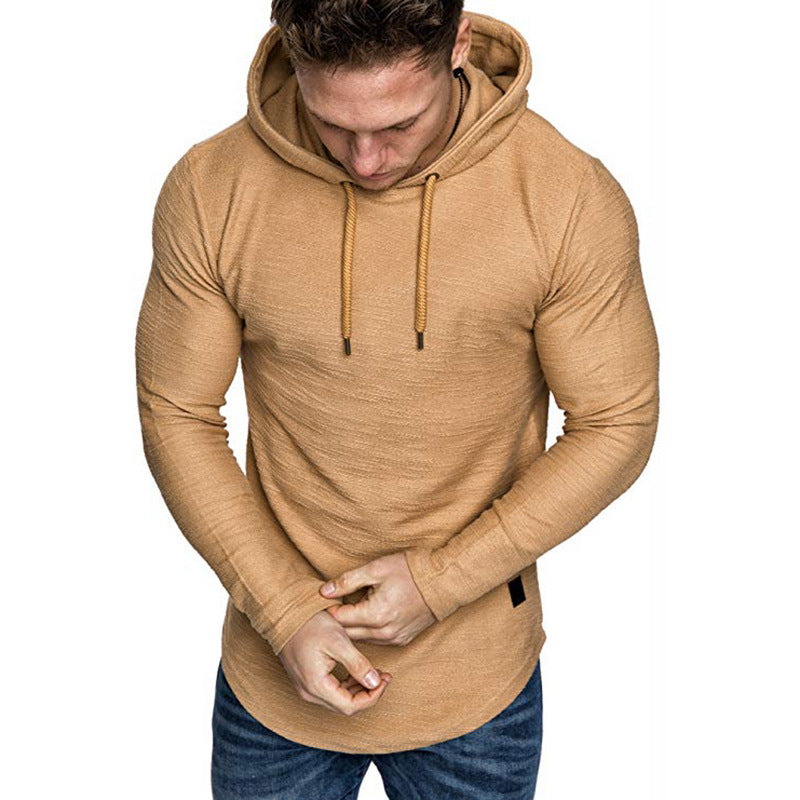Herr långärmad hoodie med strukturerad yta Mirla-Eva Jonsson