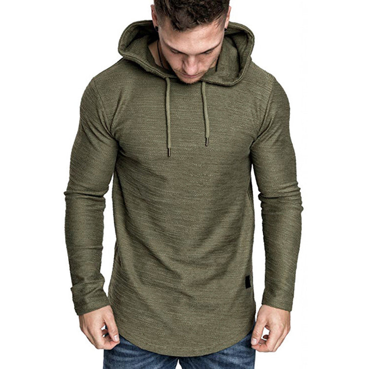 Herr långärmad hoodie med strukturerad yta Mirla-Eva Jonsson