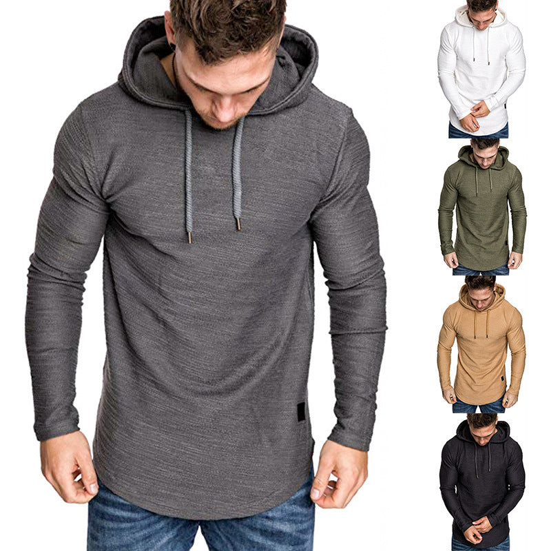 Herr långärmad hoodie med strukturerad yta Mirla-Eva Jonsson