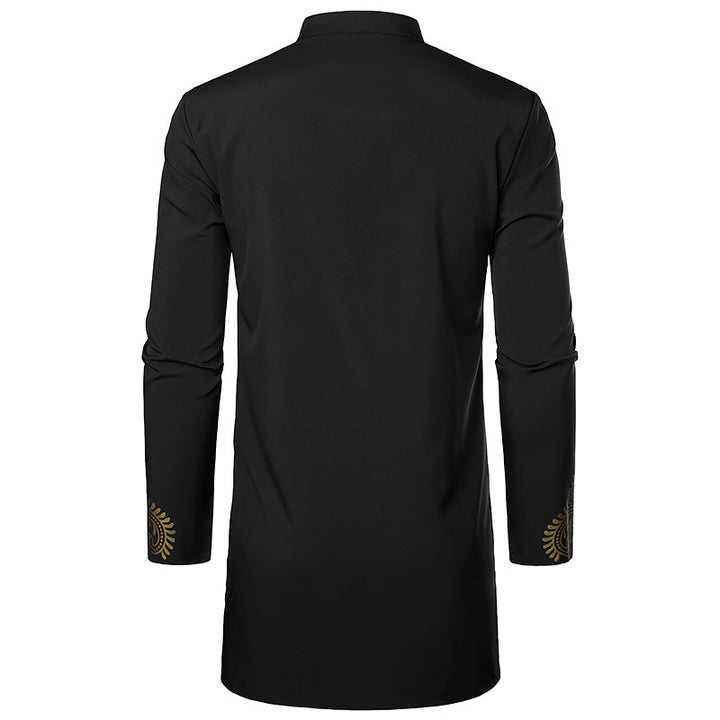 Herr långärmad klädesplagg med etniskt mönster Eva Jonsson-Eva Jonsson