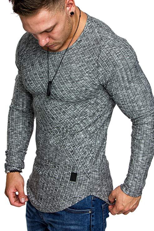 Herr långärmad skjorta med strukturerad design och kroppsnära passform Eva Jonsson-Eva Jonsson