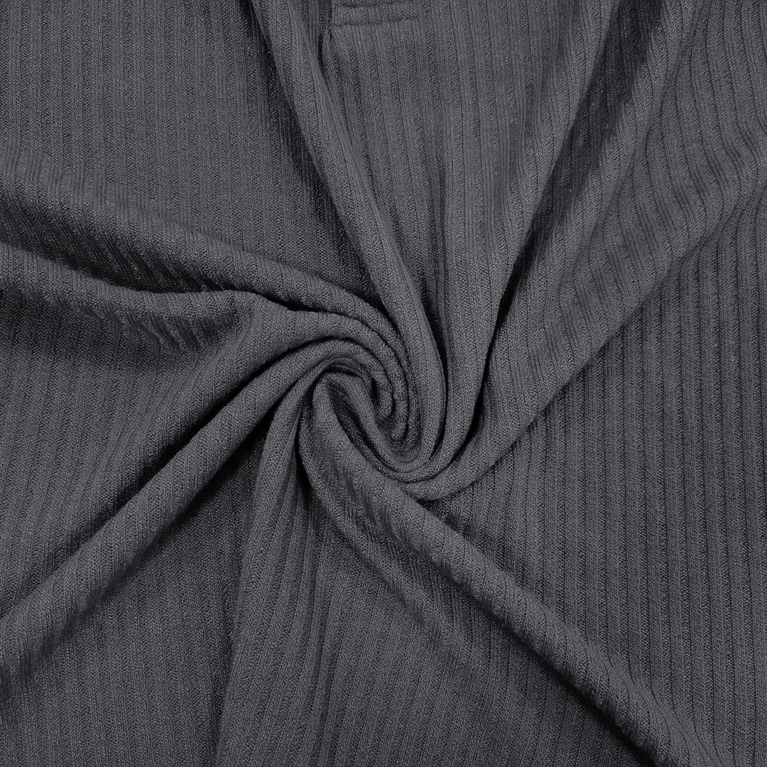Herr långärmad skjorta med texturerad design och trendig Henley-krage Mirla-Eva Jonsson