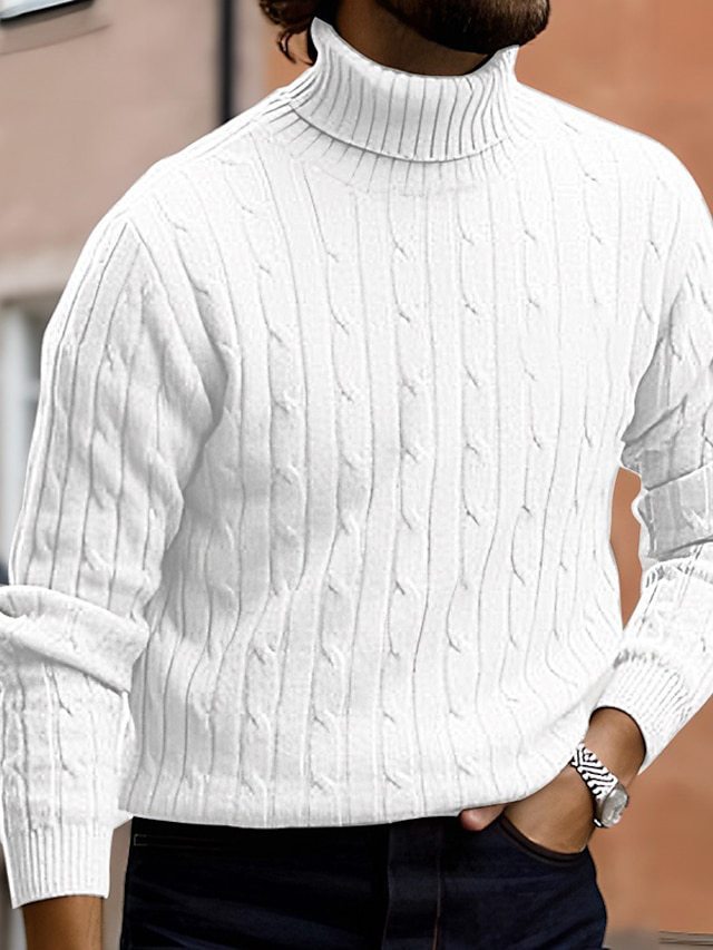 Herr mode rullkrage tröja av fin stickning Eva Jonsson-Eva Jonsson