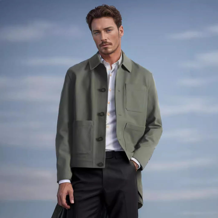 Herr modefokuserad utility-casual-jacka Mirla-Eva Jonsson