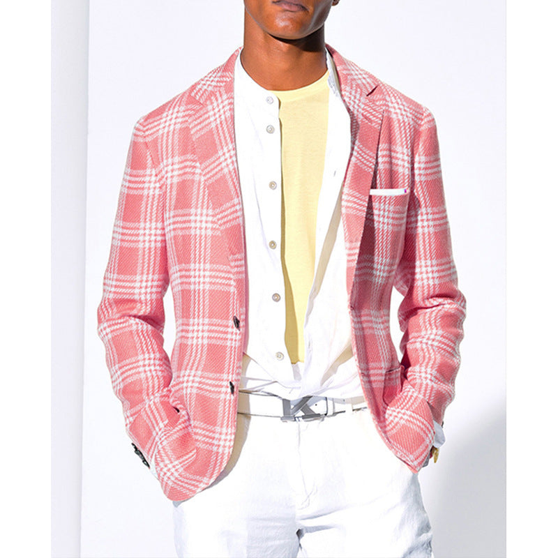 Herr modern rutig blazer Mirla-Eva Jonsson