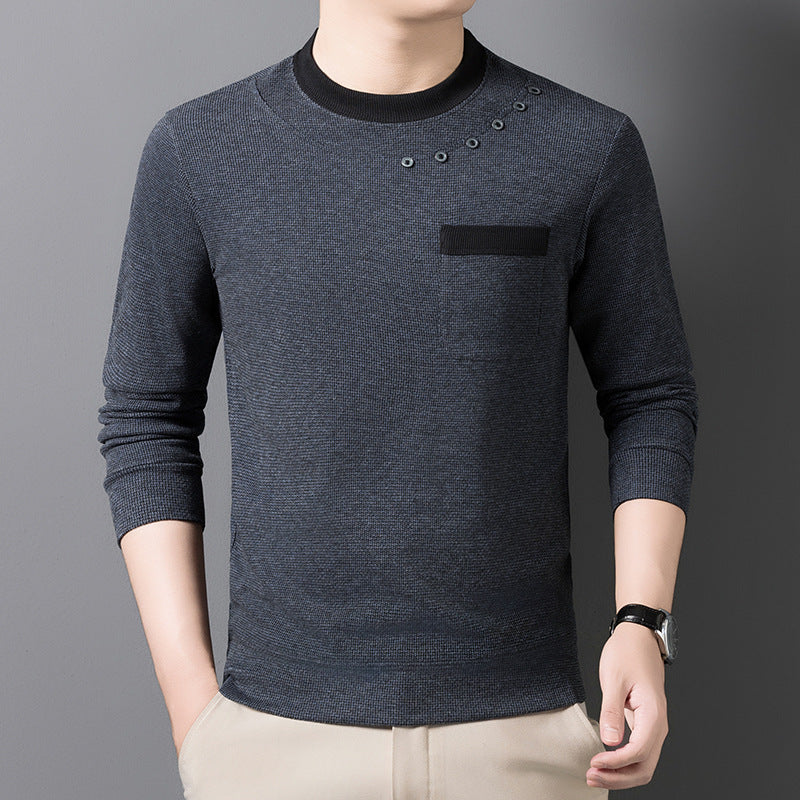 Herr modern sweatshirt med unika detaljaccent och praktisk bröstficka Eva Jonsson-Eva Jonsson