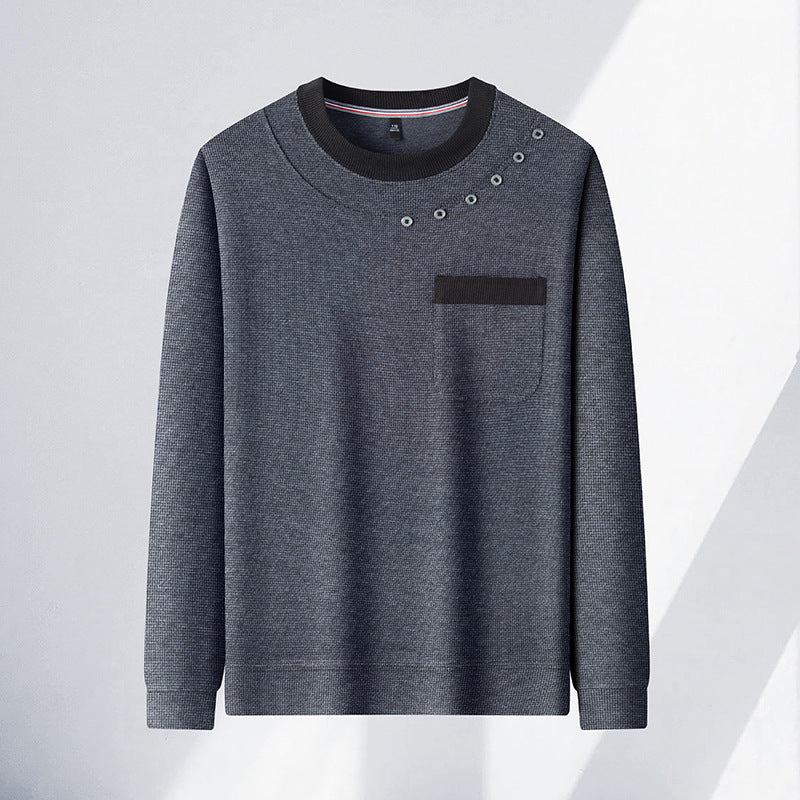 Herr modern sweatshirt med unika detaljaccent och praktisk bröstficka Eva Jonsson-Eva Jonsson
