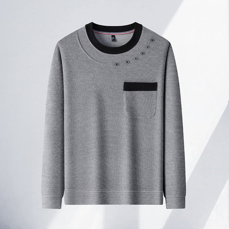 Herr modern sweatshirt med unika detaljaccent och praktisk bröstficka Eva Jonsson-Eva Jonsson