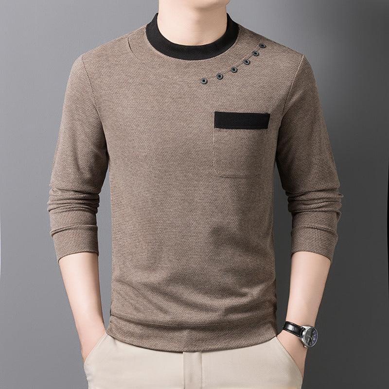 Herr modern sweatshirt med unika detaljaccent och praktisk bröstficka Eva Jonsson-Eva Jonsson