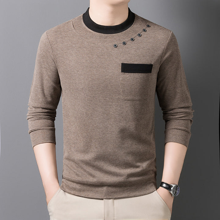 Herr modern sweatshirt med unika detaljaccent och praktisk bröstficka Eva Jonsson-Eva Jonsson
