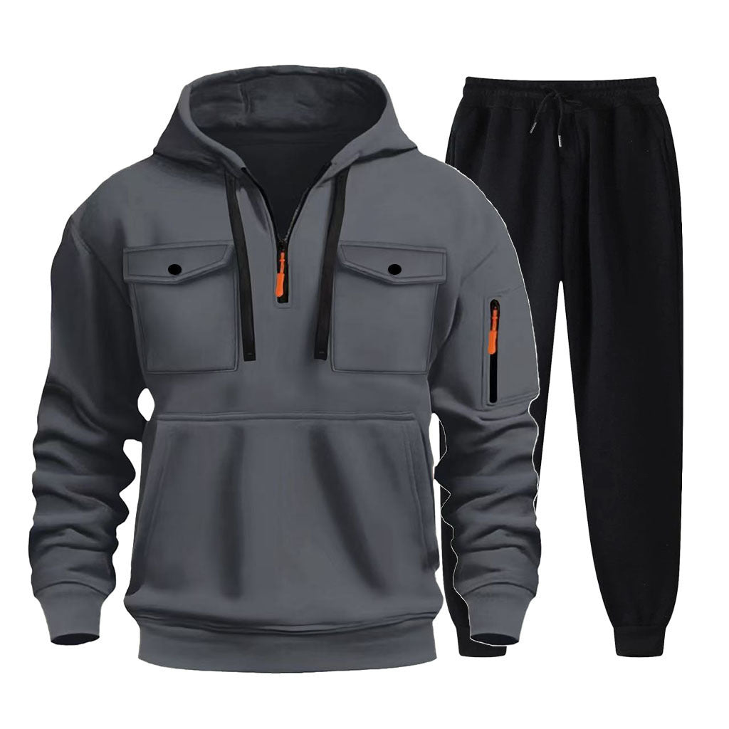 Herr multifunktionell Hoodie och Joggingbyxor Set Mirla-Eva Jonsson