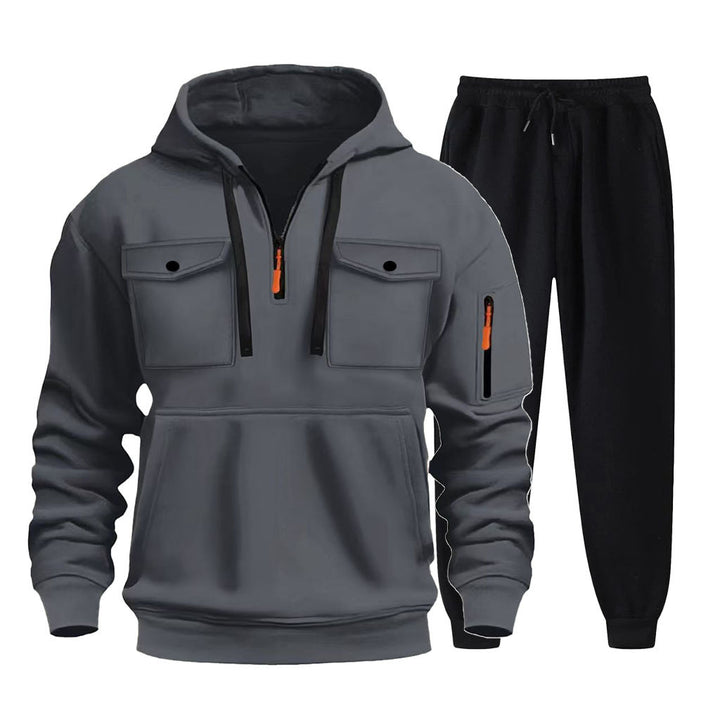 Herr multifunktionell Hoodie och Joggingbyxor Set Mirla-Eva Jonsson