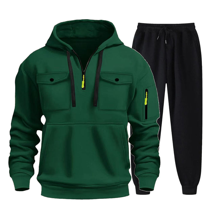 Herr multifunktionell Hoodie och Joggingbyxor Set Mirla-Eva Jonsson