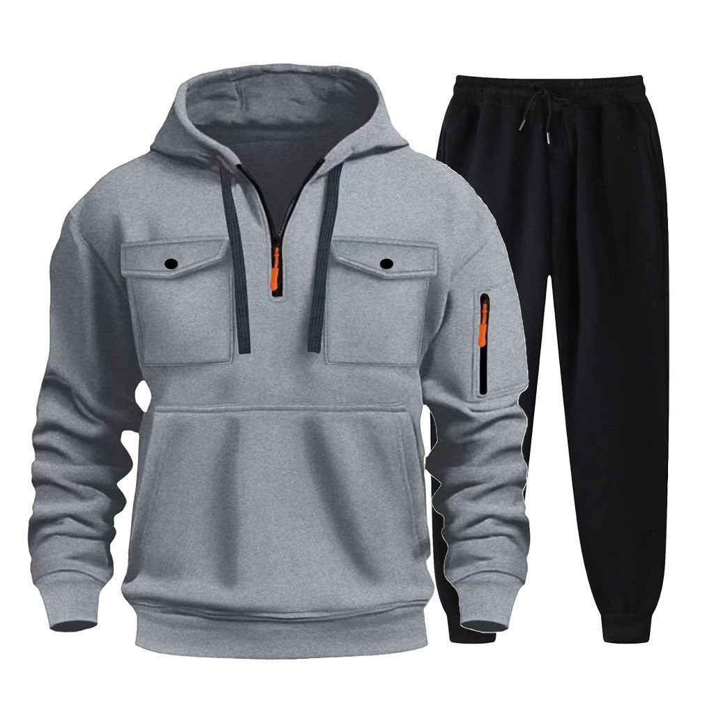 Herr multifunktionell Hoodie och Joggingbyxor Set Mirla-Eva Jonsson
