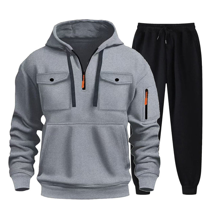 Herr multifunktionell Hoodie och Joggingbyxor Set Mirla-Eva Jonsson
