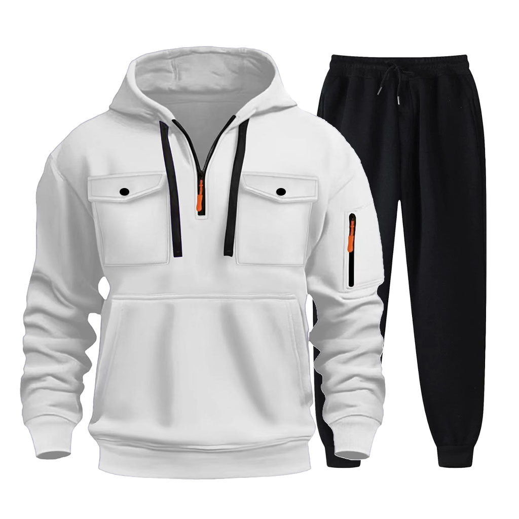 Herr multifunktionell Hoodie och Joggingbyxor Set Mirla-Eva Jonsson