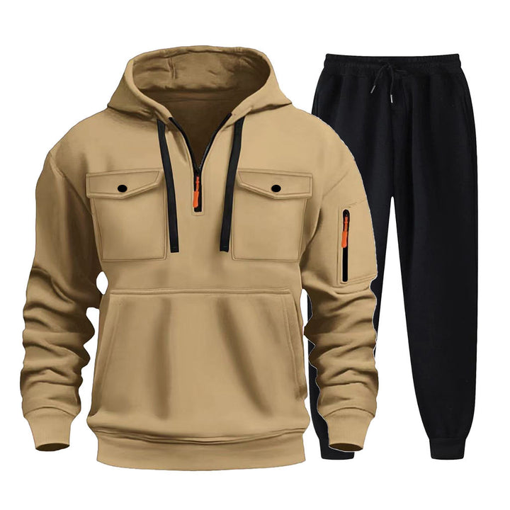 Herr multifunktionell Hoodie och Joggingbyxor Set Mirla-Eva Jonsson