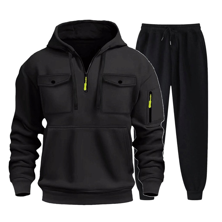 Herr multifunktionell Hoodie och Joggingbyxor Set Mirla-Eva Jonsson