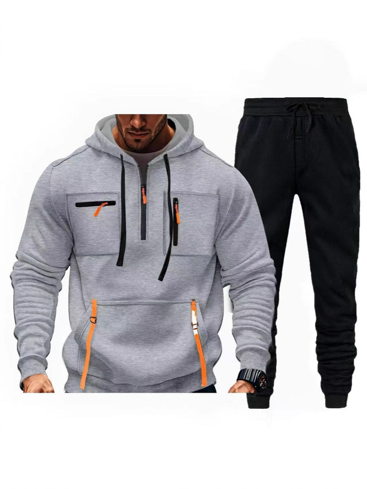 Herr multifunktionell hoodie och joggingsbyxor kombination Mirla-Eva Jonsson