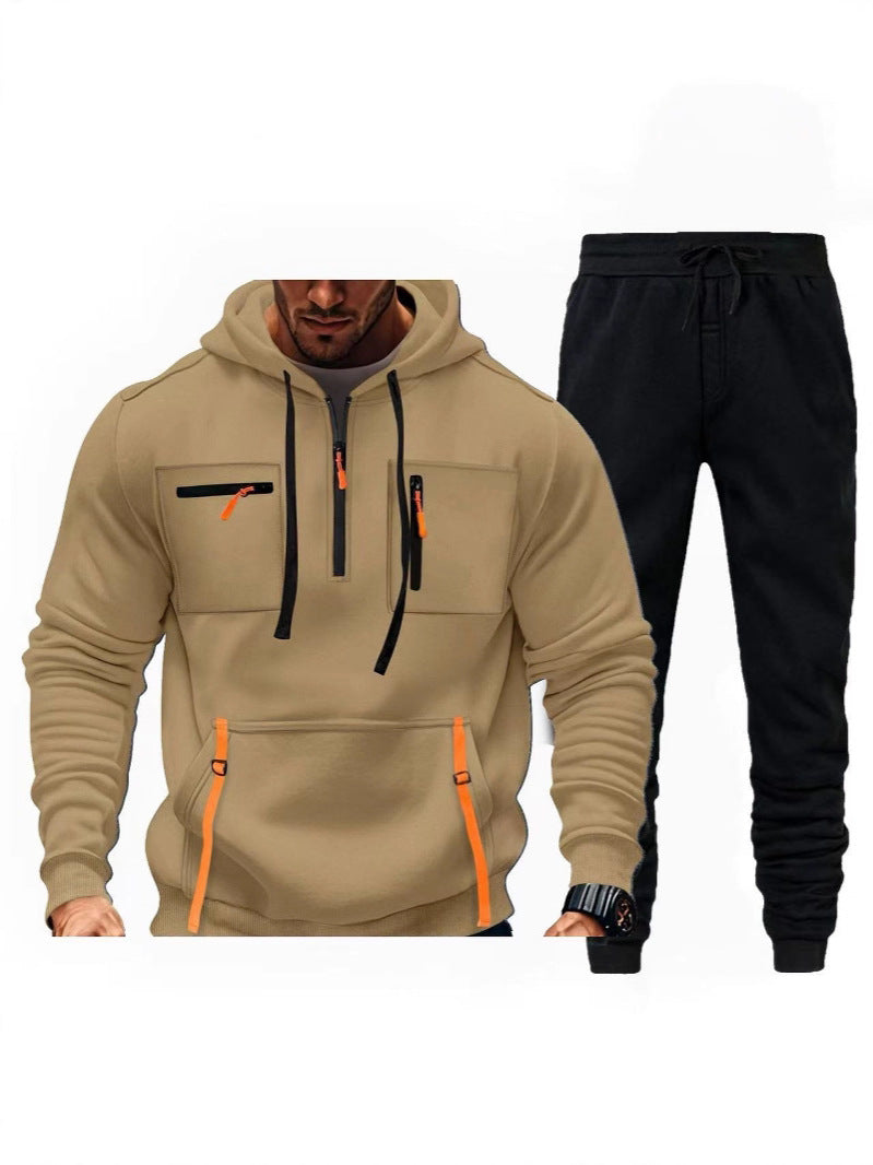 Herr multifunktionell hoodie och joggingsbyxor kombination Mirla-Eva Jonsson