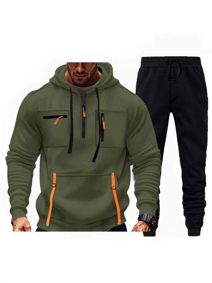 Herr multifunktionell hoodie och joggingsbyxor kombination Mirla-Eva Jonsson