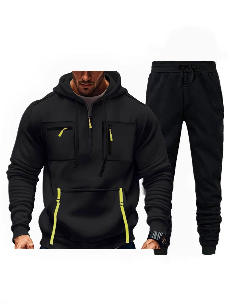 Herr multifunktionell hoodie och joggingsbyxor kombination Mirla-Eva Jonsson