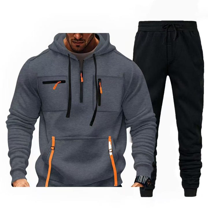 Herr multifunktionell hoodie och joggingsbyxor kombination Mirla-Eva Jonsson