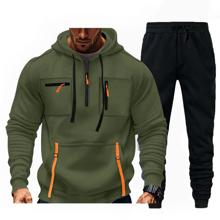 Herr multifunktionell hoodie och joggingsbyxor kombination Mirla-Eva Jonsson
