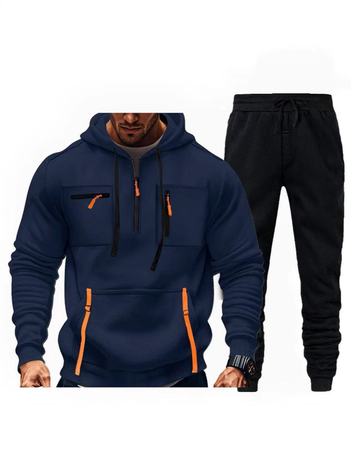 Herr multifunktionell hoodie och joggingsbyxor kombination Mirla-Eva Jonsson