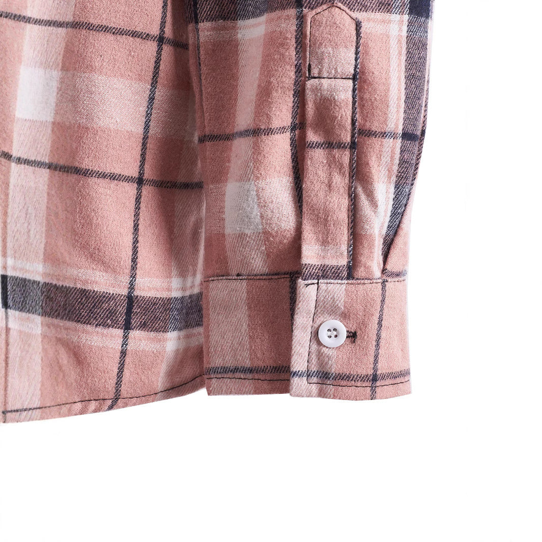 Herr overshirt med huva i modern rutdesign Mirla-Eva Jonsson