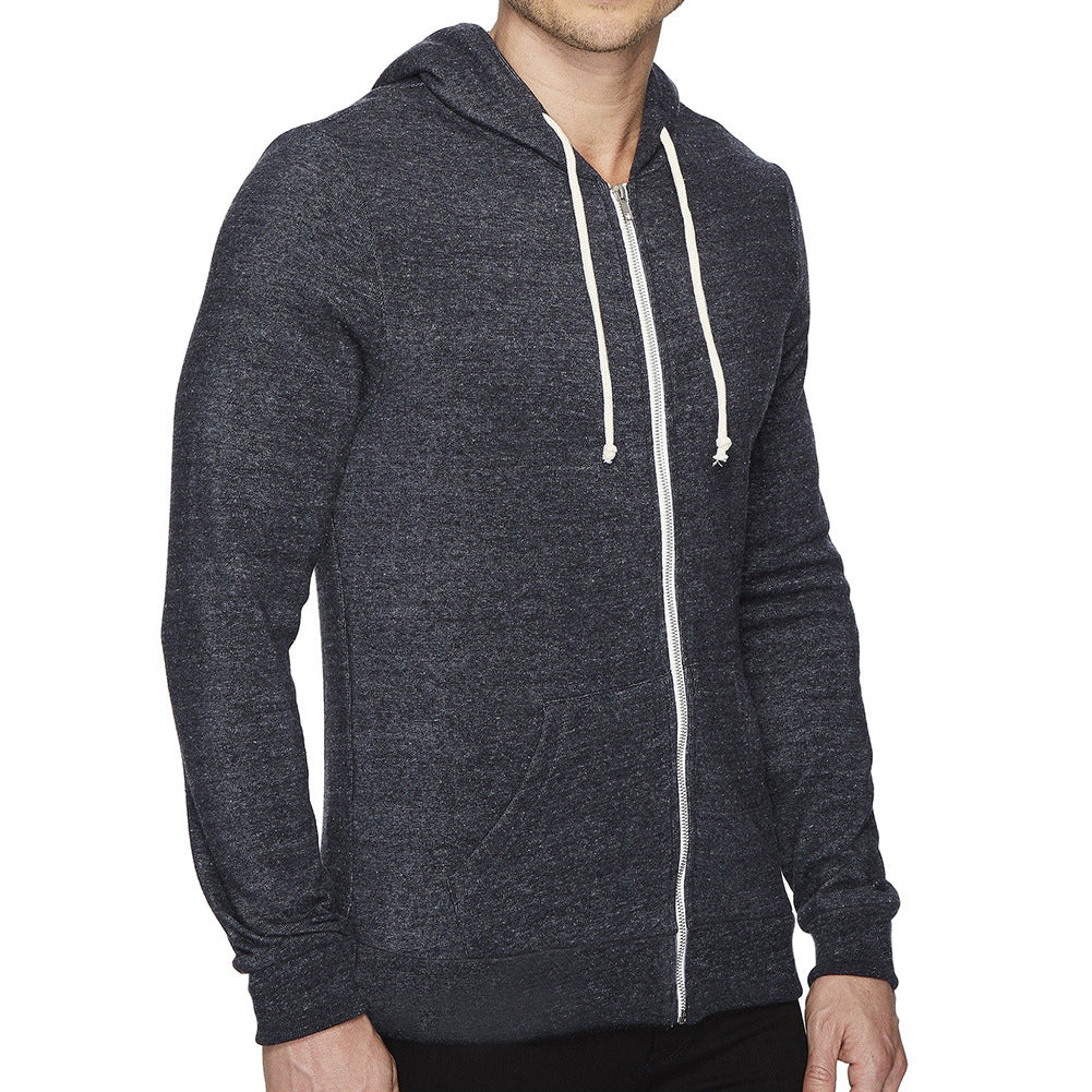 Herr praktisk hoodie med dragkedja och kängurufickor Mirla-Eva Jonsson