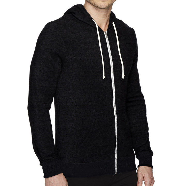 Herr praktisk hoodie med dragkedja och kängurufickor Mirla-Eva Jonsson