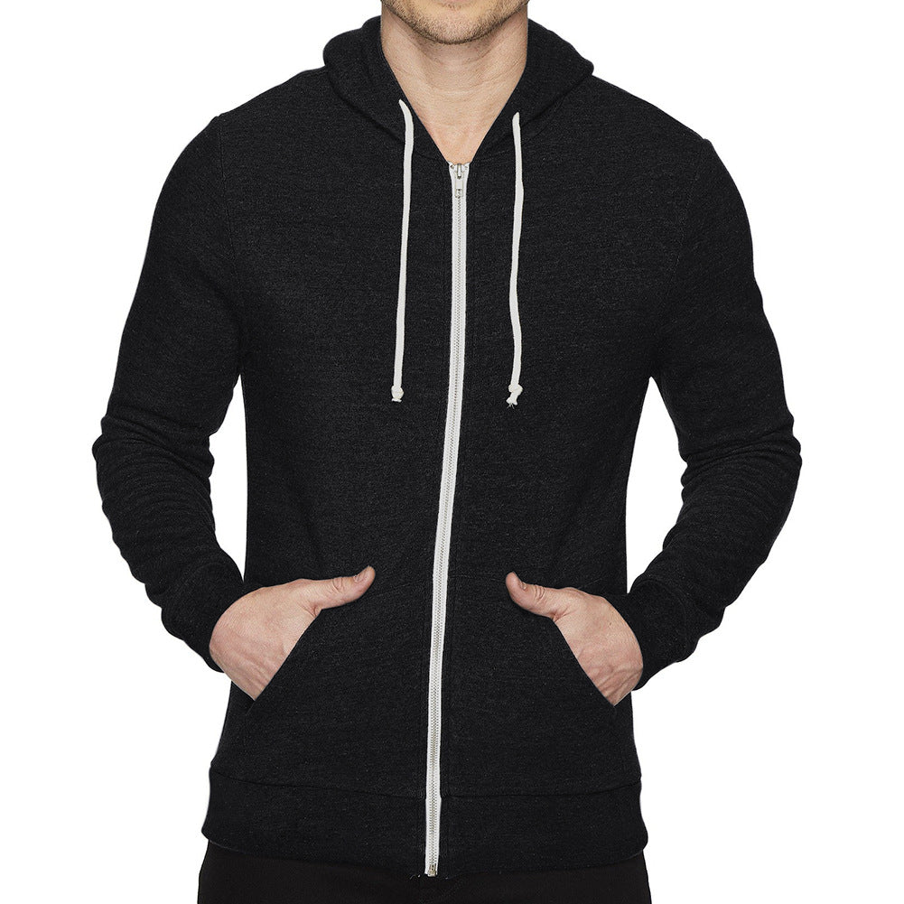 Herr praktisk hoodie med dragkedja och kängurufickor Mirla-Eva Jonsson