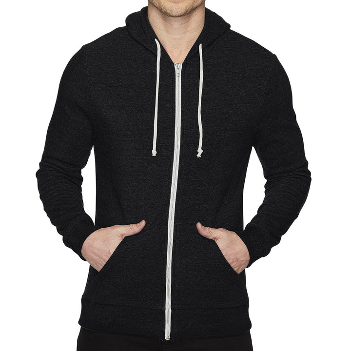 Herr praktisk hoodie med dragkedja och kängurufickor Mirla-Eva Jonsson