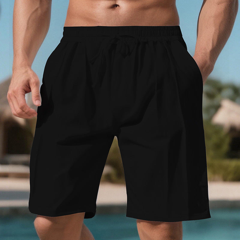 Herr praktiska sportshorts med elastisk midja och justerbar snöre Mirla-Eva Jonsson