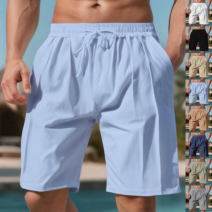Herr praktiska sportshorts med elastisk midja och justerbar snöre Mirla-Eva Jonsson