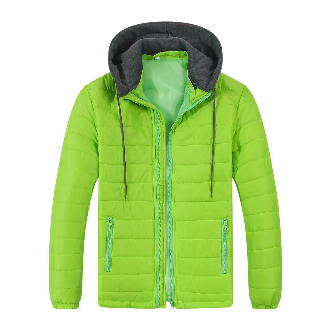 Herr quiltad vindjacka med huva Eva Jonsson-Eva Jonsson