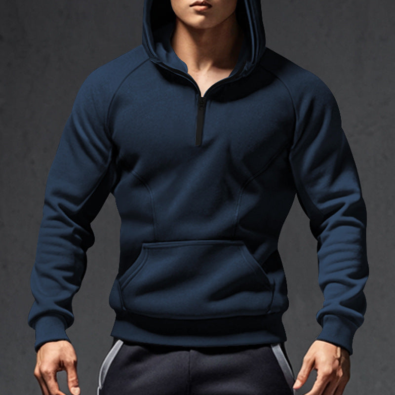 Herr sportig hoodie med halv dragkedja Eva Jonsson-Eva Jonsson