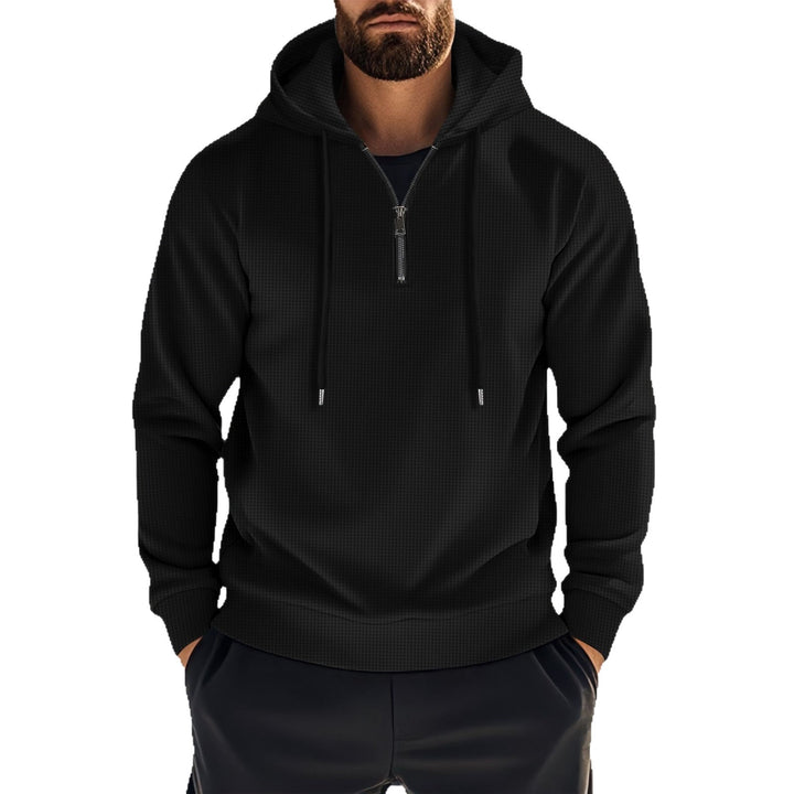 Herr sportig hoodie med kort dragkedja Eva Jonsson-Eva Jonsson