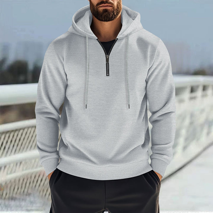 Herr sportig hoodie med kort dragkedja Eva Jonsson-Eva Jonsson