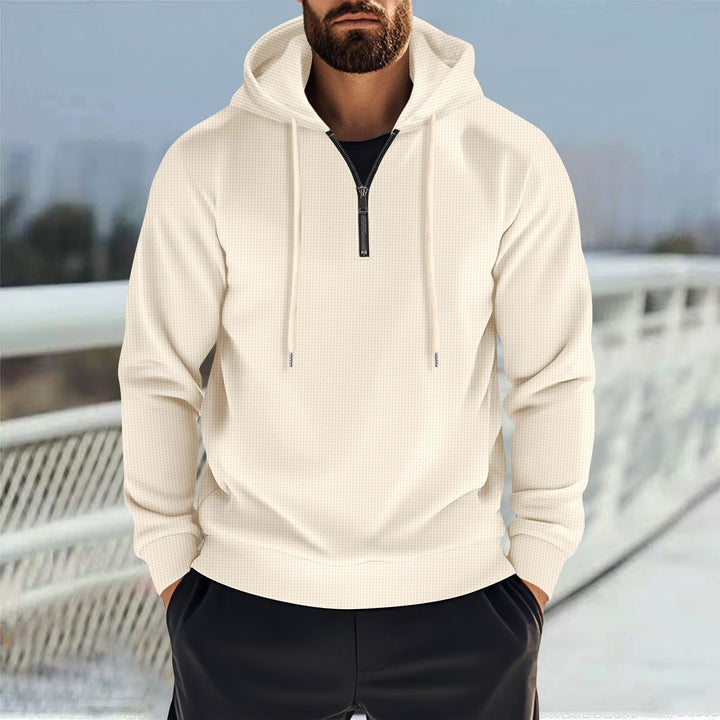 Herr sportig hoodie med kort dragkedja Eva Jonsson-Eva Jonsson