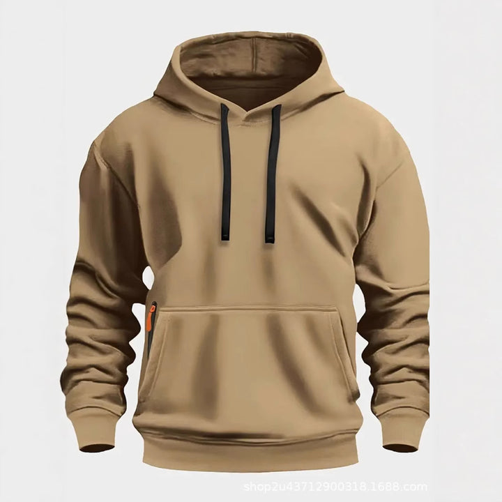 Herr sportig hoodie med praktiska fickor och andningsbart material Mirla-Eva Jonsson