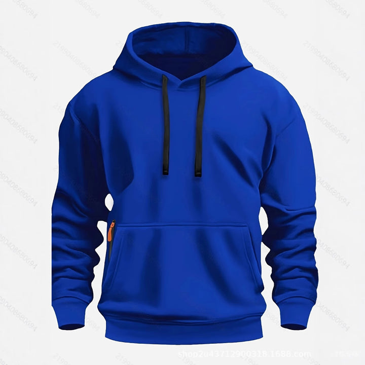 Herr sportig hoodie med praktiska fickor och andningsbart material Mirla-Eva Jonsson