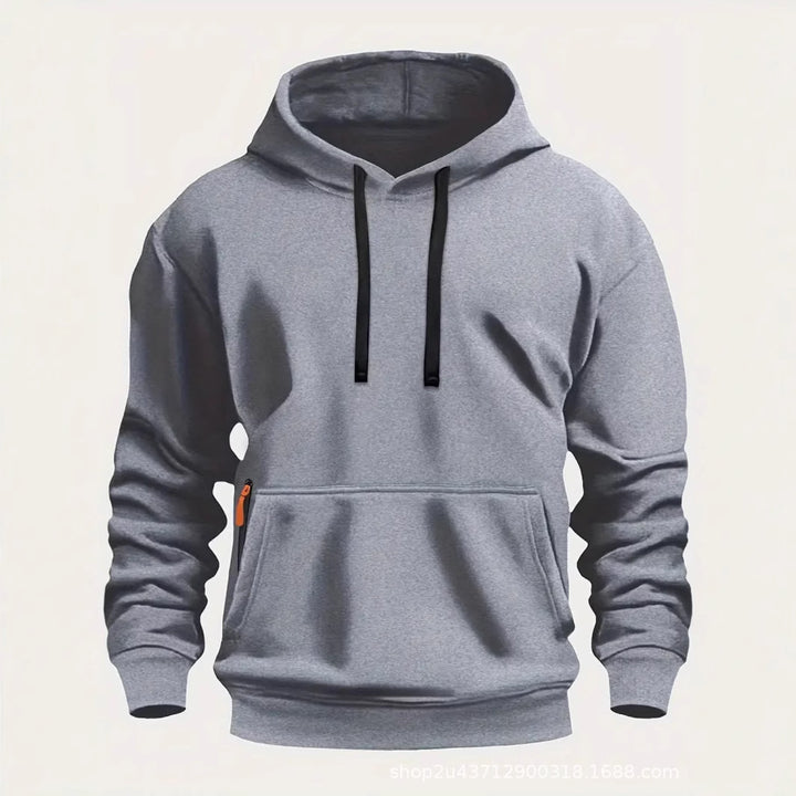 Herr sportig hoodie med praktiska fickor och andningsbart material Mirla-Eva Jonsson