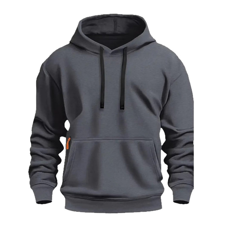 Herr sportig hoodie med praktiska fickor och andningsbart material Mirla-Eva Jonsson