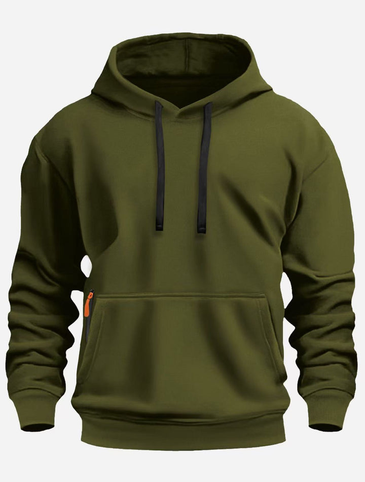 Herr sportig hoodie med praktiska fickor och andningsbart material Mirla-Eva Jonsson