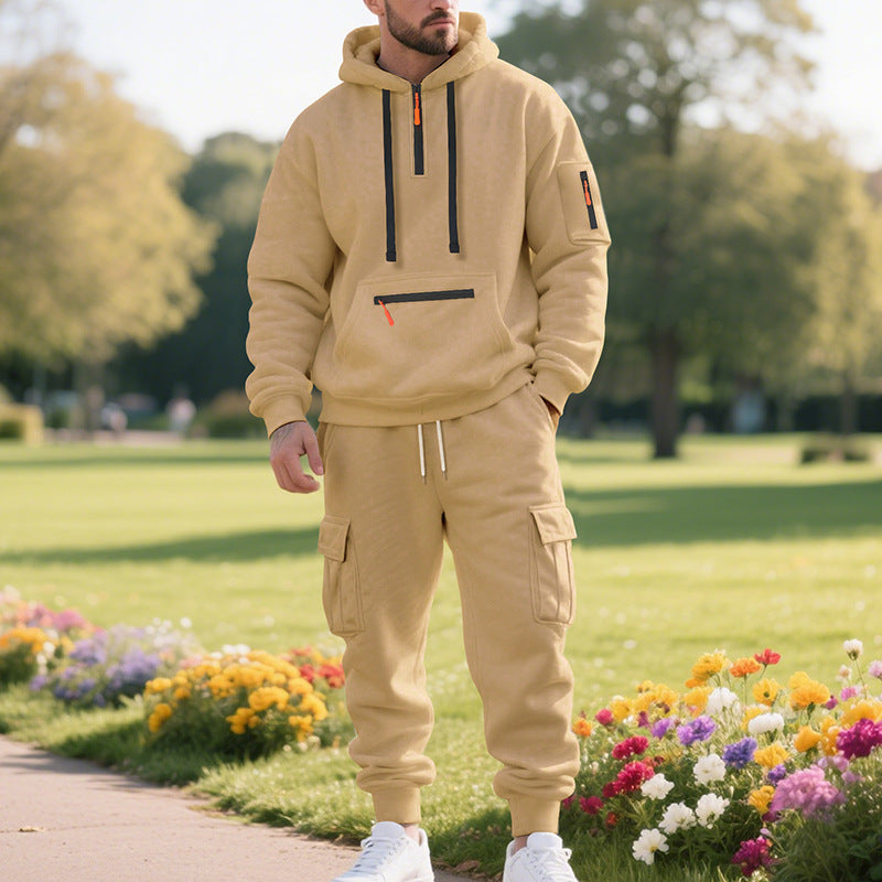 Herr sportig hoodie och byxset med praktiska fickor Mirla-Eva Jonsson