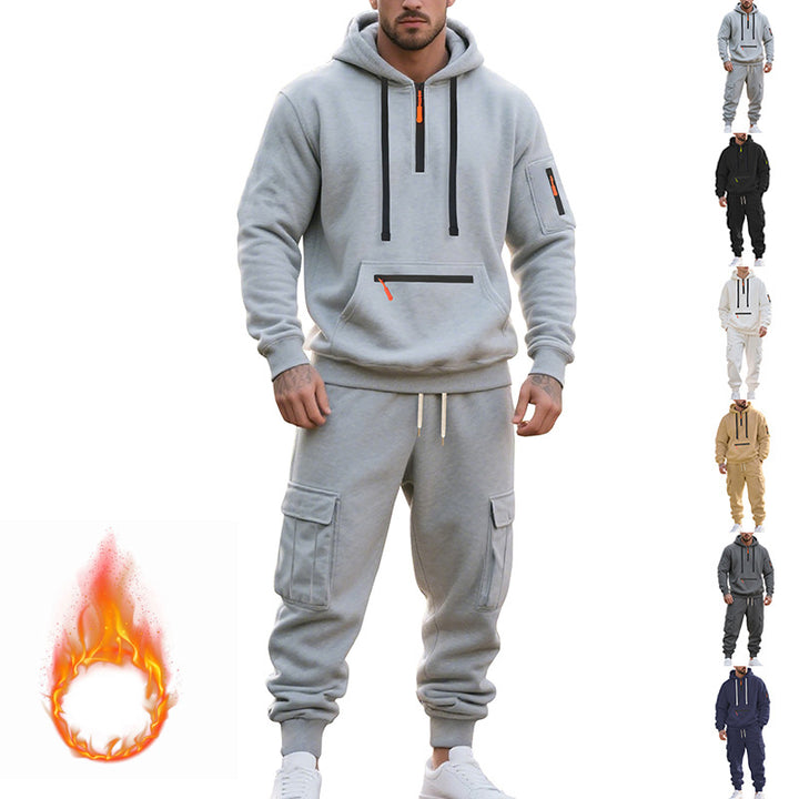 Herr sportig hoodie och byxset med praktiska fickor Mirla-Eva Jonsson