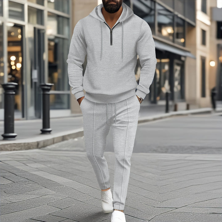 Herr sportig hoodie-set med modern passform och andningsbara material Mirla-Eva Jonsson